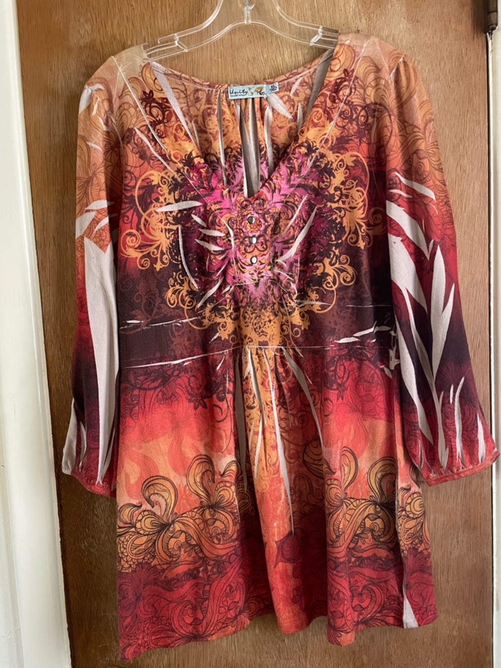 No Boundaries, Women's Top Bundle - Navy Blue, Black, Orange, Multicolor. Sz. XL - Picture 4 of 14